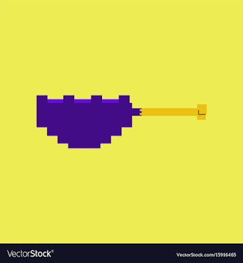 Pixel icon in flat style fried chickens leg vector image