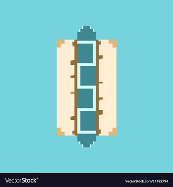 Pixel icon in flat style hot dog vector image