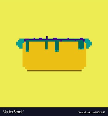 Pixel icon in flat style hot dog vector image