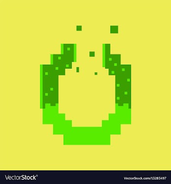 Pixel icon in flat style pretzel vector image