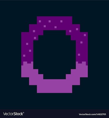 Pixel icon in flat style pretzel vector image