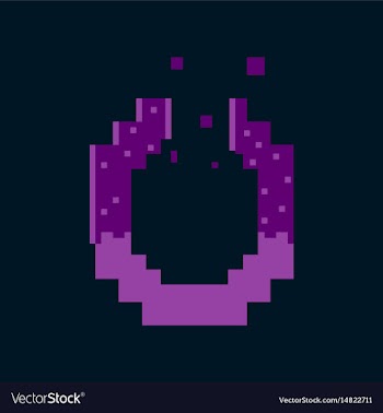 Pixel icon in flat style pretzel vector image