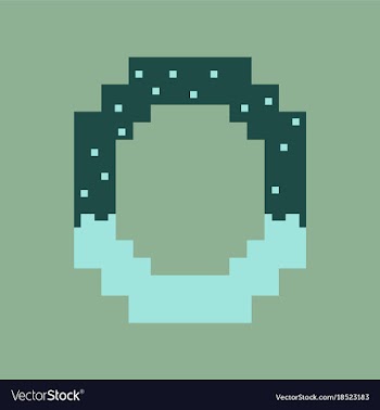 Pixel icon in flat style pretzel vector image