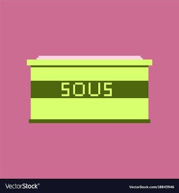 Pixel icon in flat style sauce vector image