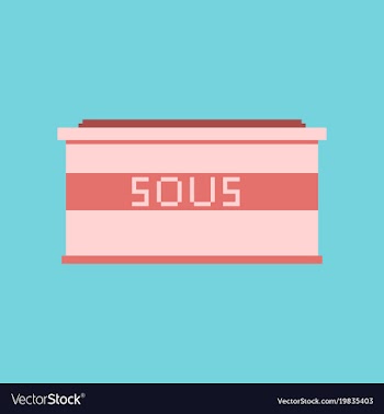 Pixel icon in flat style sauce vector image