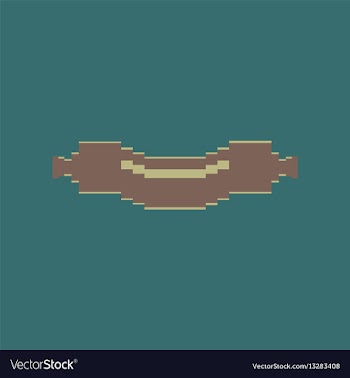 Pixel icon in flat style sausage vector image