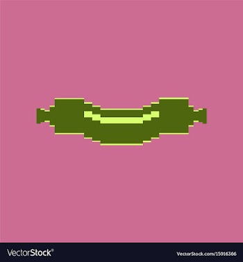 Pixel icon in flat style sausage vector image