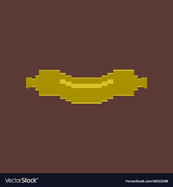 Pixel icon in flat style sausage vector image