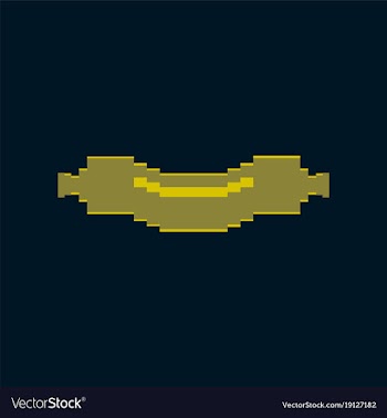 Pixel icon in flat style sausage vector image