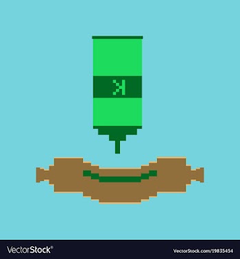 Pixel icon in flat style sausage with ketchup vector image