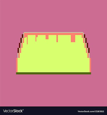 Pixel icon in flat style tacos vector image