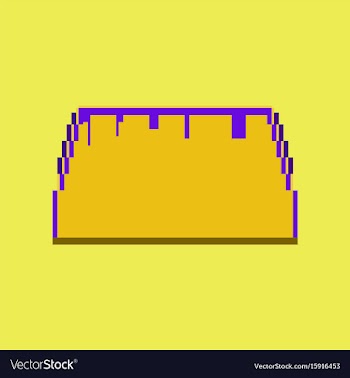 Pixel icon in flat style tacos vector image