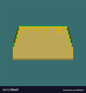 Pixel icon in flat style tacos vector image