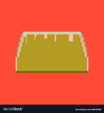 Pixel icon in flat style tacos vector image