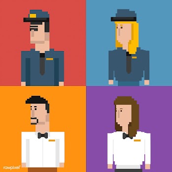 Pixel illustration of occupation | Free stock vector - 95087