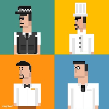 Pixel illustration of occupation | Free stock vector - 95091
