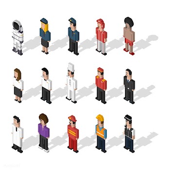 Pixel illustration of occupation | Free stock vector - 95110