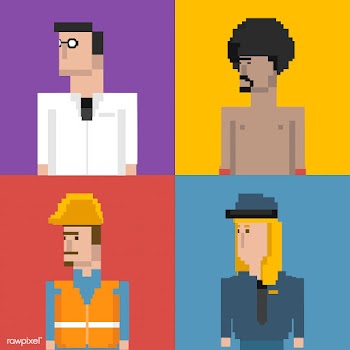 Pixel illustration of occupation | Free stock vector - 95115