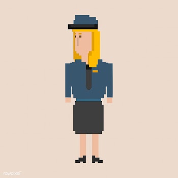 Pixel illustration of occupation | Free stock vector - 95123