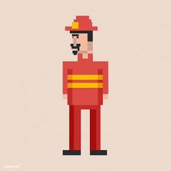 Pixel illustration of occupation | Free stock vector - 95125
