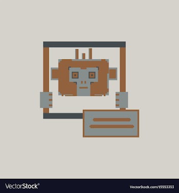 Pixel monkey vector image