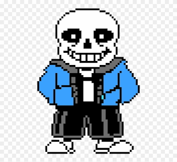 Pixel Skeleton - Sans Undertale Pixel Art Clipart (#369600 ...