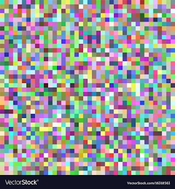 Pixel square tile mosaic background - geometric vector image