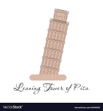 Piza tower italy icon design vector image