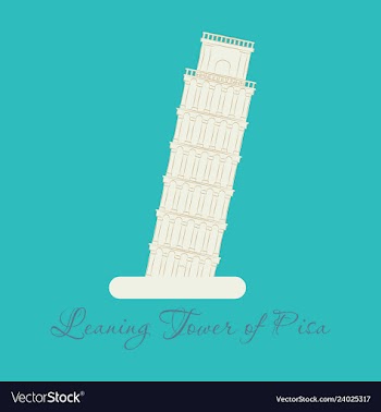 Piza tower italy icon design vector image