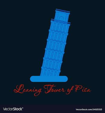 Piza tower italy icon design vector image