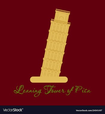 Piza tower italy icon design vector image