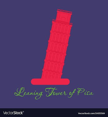 Piza tower italy icon design vector image