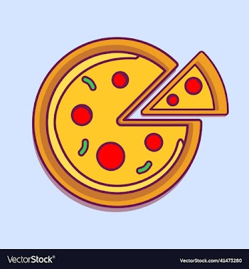 pizza art food editabel