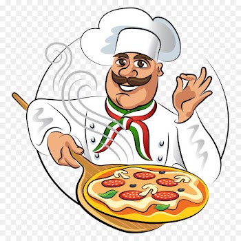Pizza Chef Buffet Cooking - Vector Chef 