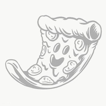 Pizza drawing style sticker design element | Free  transparent png - 2357106