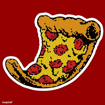 Pizza drawing style sticker illustration | Free  illustration - 2357496