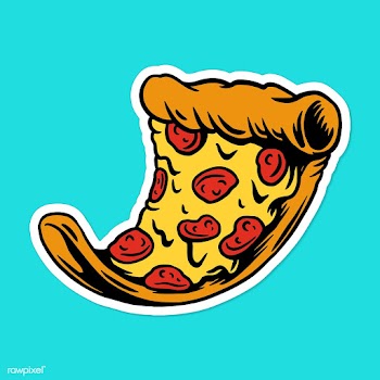 Pizza drawing style sticker vector | Free  vector - 2359520