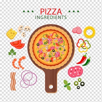 Pizza Fast food Italian cuisine, Pizza food fruits and vegetables transparent background PNG clipart