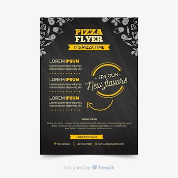 Pizza flyer template