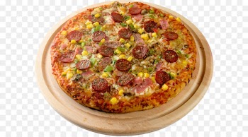 Pizza Margherita Italian cuisine Salami Fast food - Pizza PNG image 