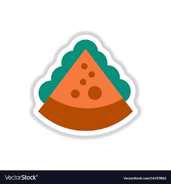 Pizza piece with cheese vector image