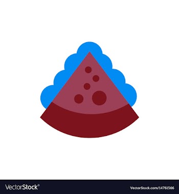 Pizza piece with cheese vector image