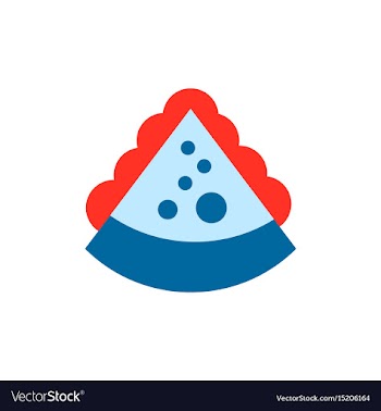 Pizza piece with cheese vector image