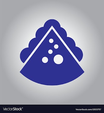 Pizza piece with cheese vector image
