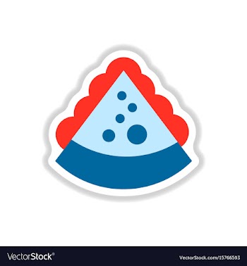 Pizza piece with cheese vector image