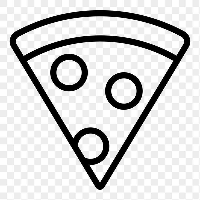 Pizza png icon sticker, line | Free Icons - rawpixel
