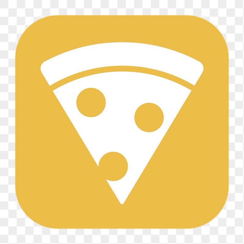 Pizza png sticker, flat square | Free Icons - rawpixel