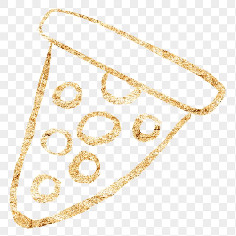 Pizza png sticker, gold glittery | Free PNG Illustration - rawpixel