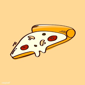 Pizza slice drawing | Free stock vector - 1187057