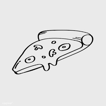Pizza slice drawing | Free stock vector - 1187067